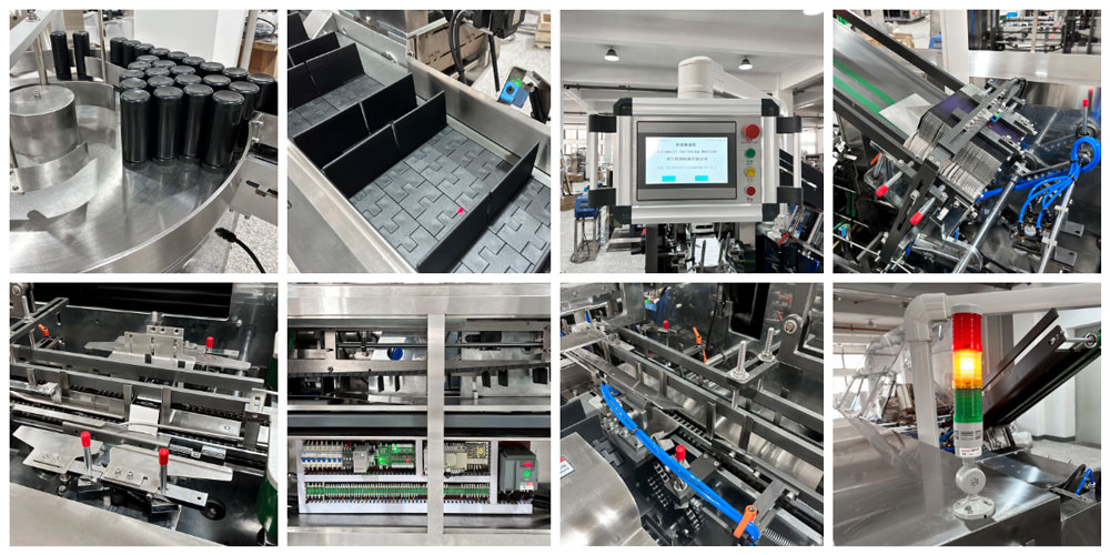 HY瓶裝理料盤(pán)聯(lián)機(jī)裝盒機(jī)機(jī)械細(xì)節(jié)